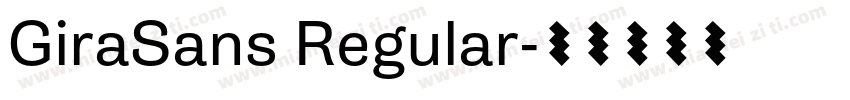 GiraSans Regular字体转换